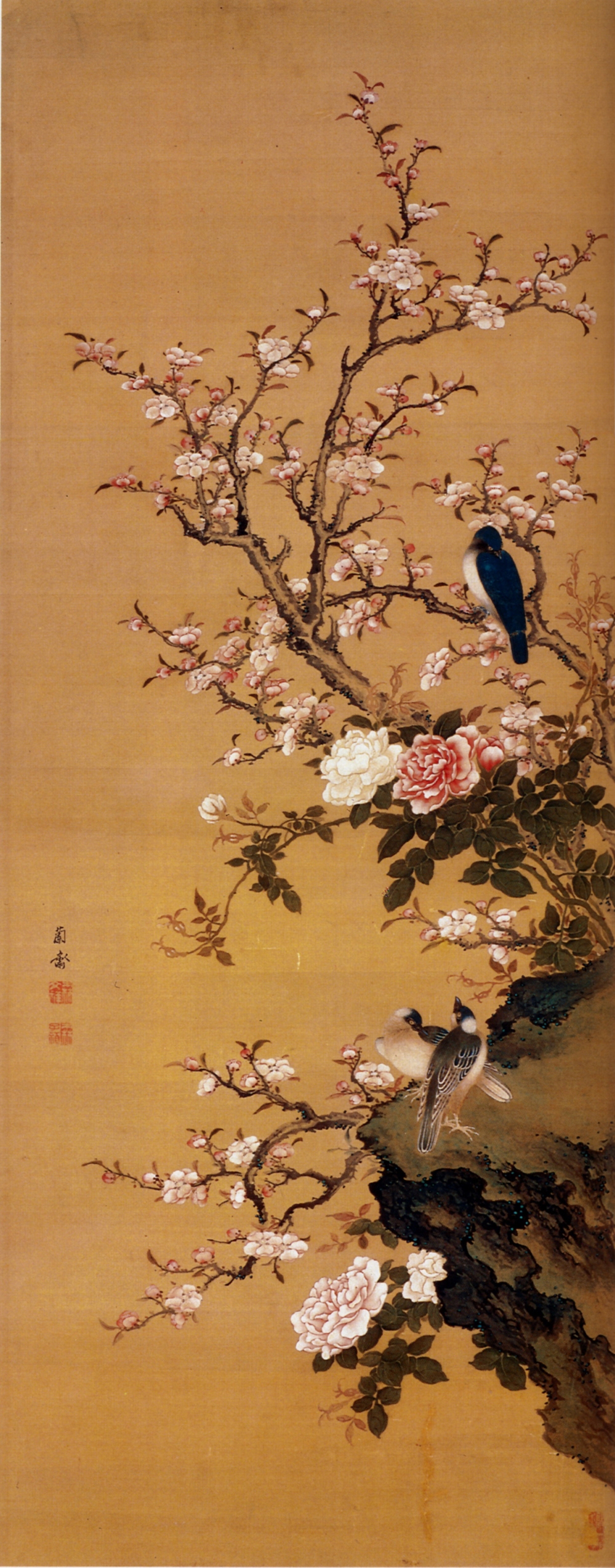 Mori Ransai -Flowers and birds